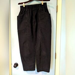 Clyde Work Pant in Upcycled Cotton Canvas black large